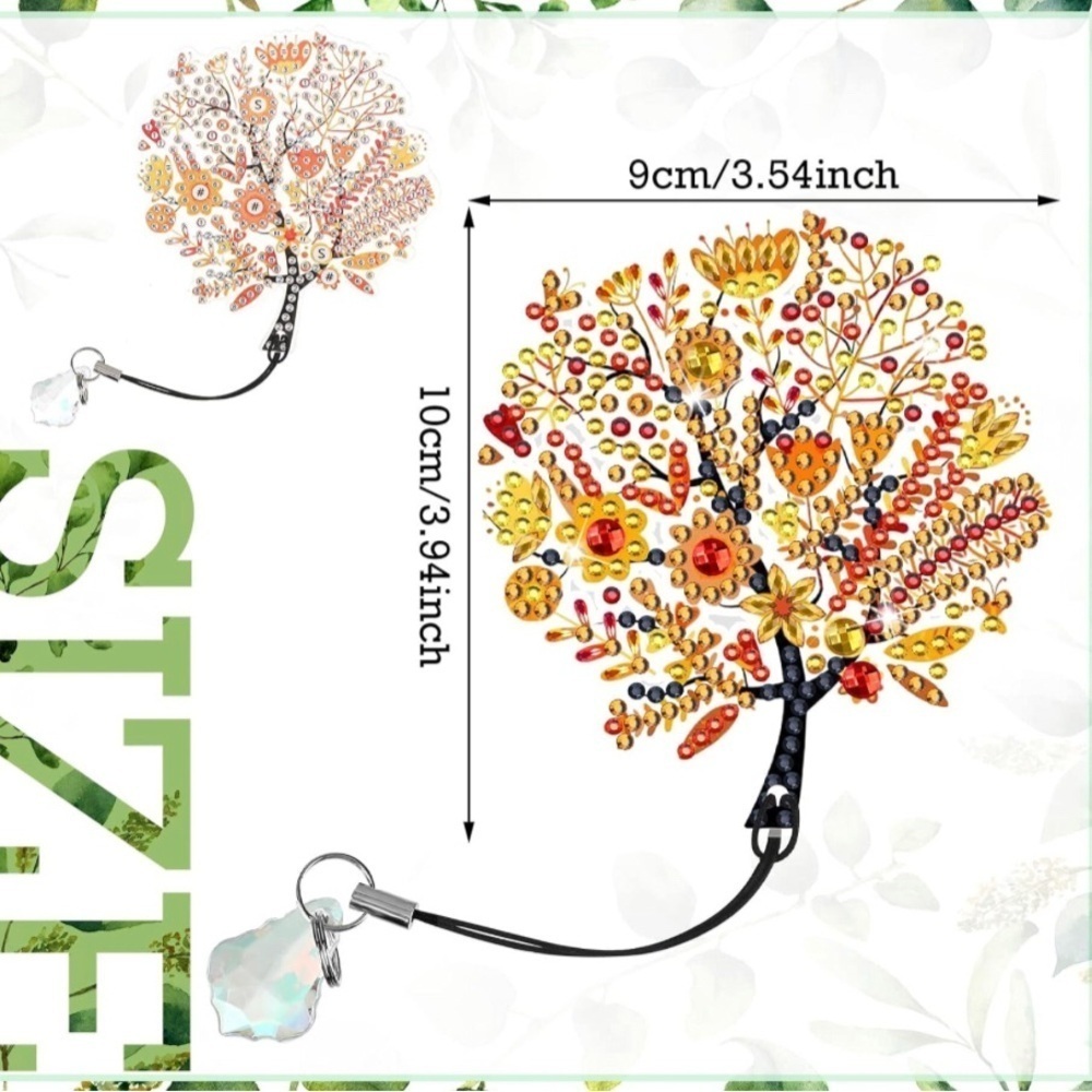Diamond Art Spring Tree Bookmark, Colorful, Sparkly, Bling (MULTICOLOR) - Picture 14 of 17